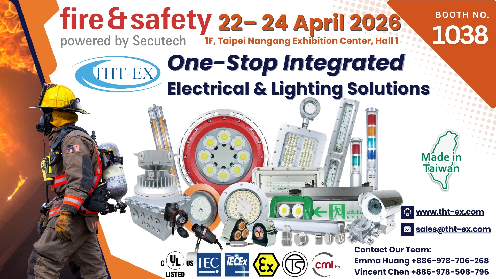 THT-EX at the 2026 Fire & Safety Expo, Taipei
