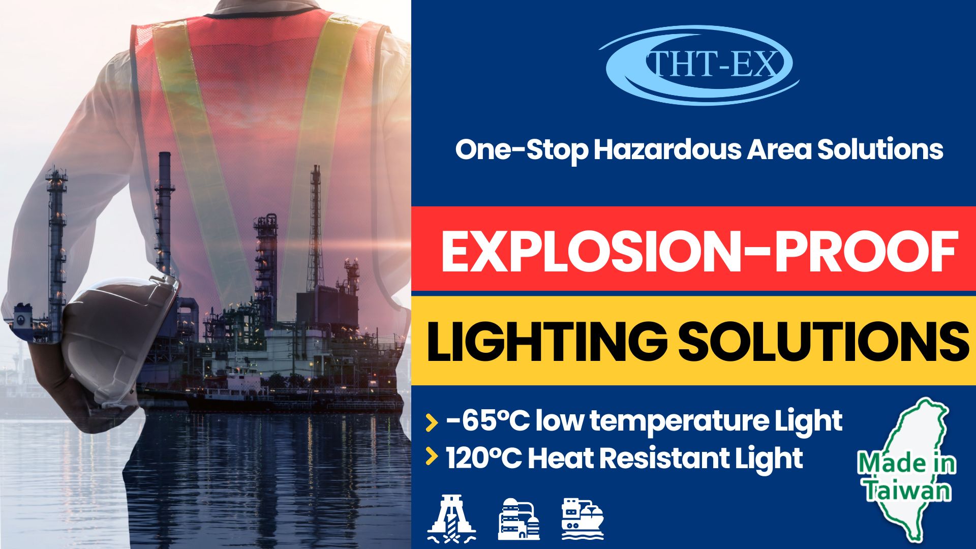 THT-EX × CMP × MARECHAL | Lighting × Cable Glands & Cable Cleats × Current Connectors
